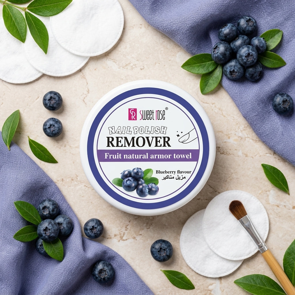Sweet Rose Nail Polish Remover - Fruit natural armor towel