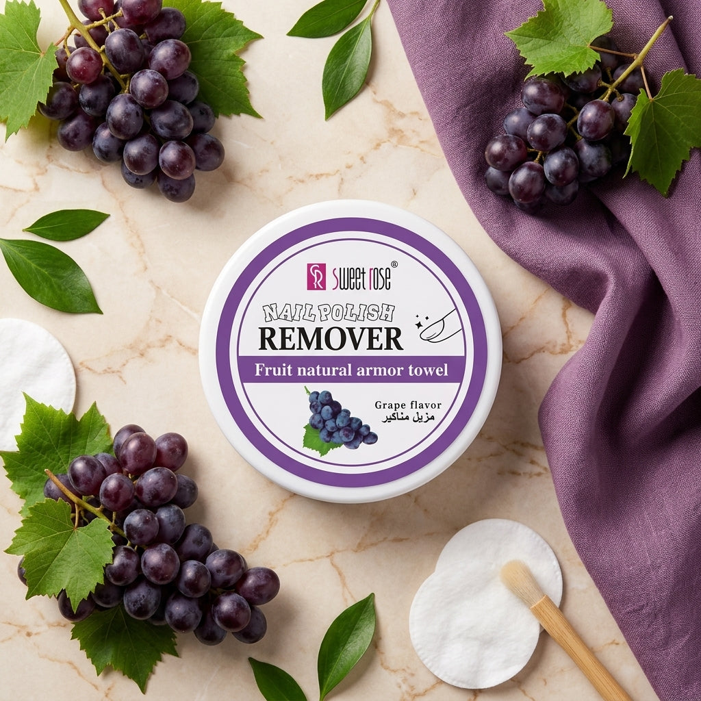 Sweet Rose Nail Polish Remover - Fruit natural armor towel