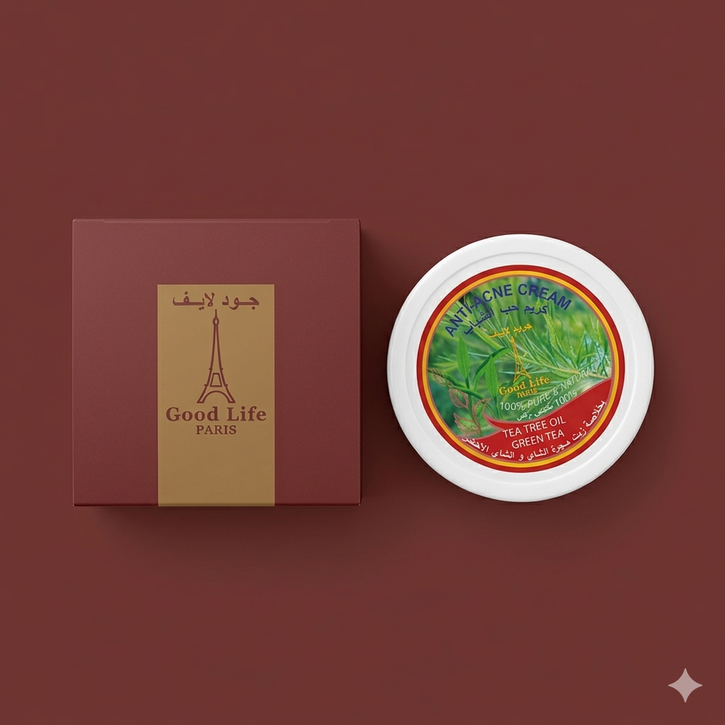 Good Life Paris Anti-Acne Cream with Tea Tree & Green Tea (100g)