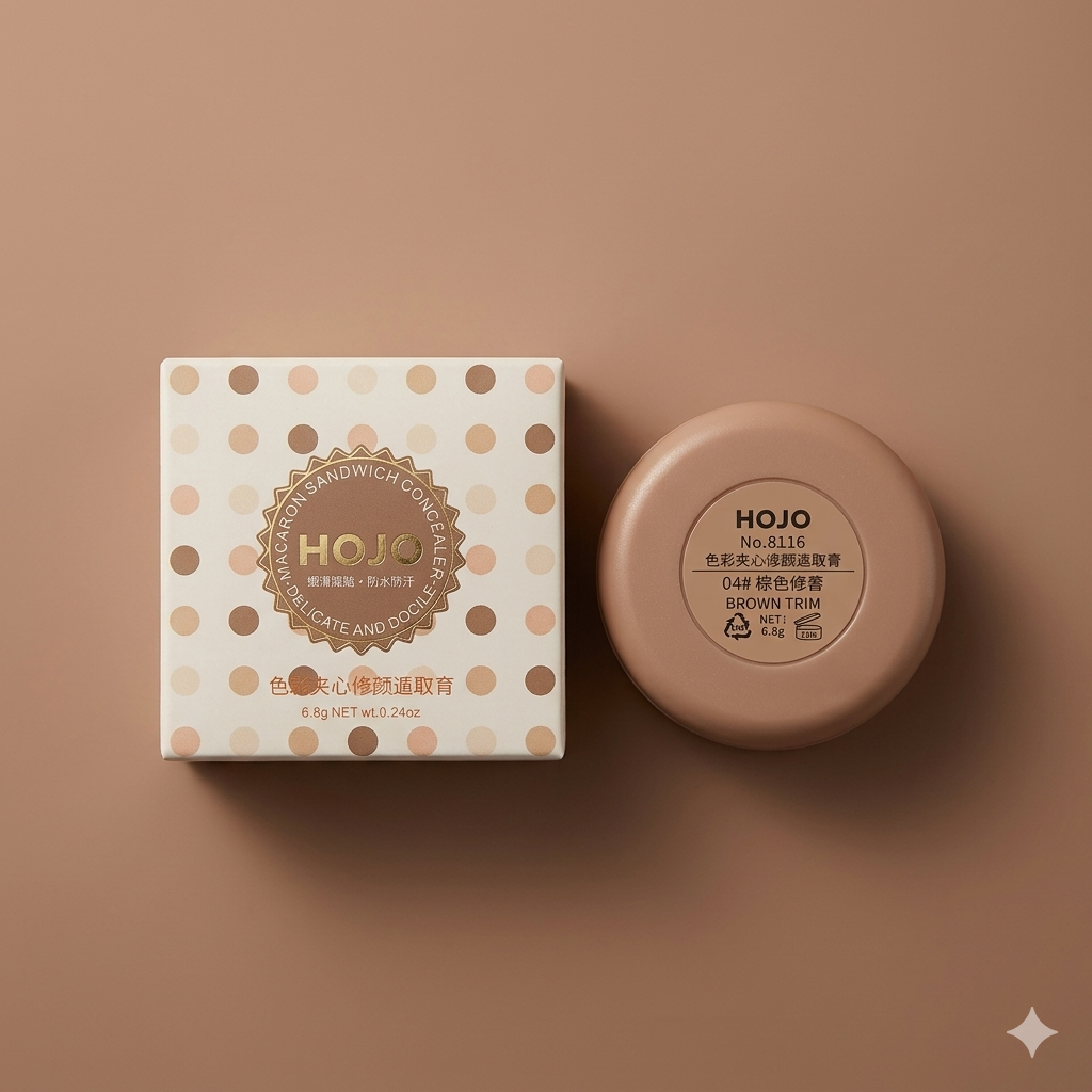 HOJO Macaron Sandwich Concealer – Shade 04# Brown Trim