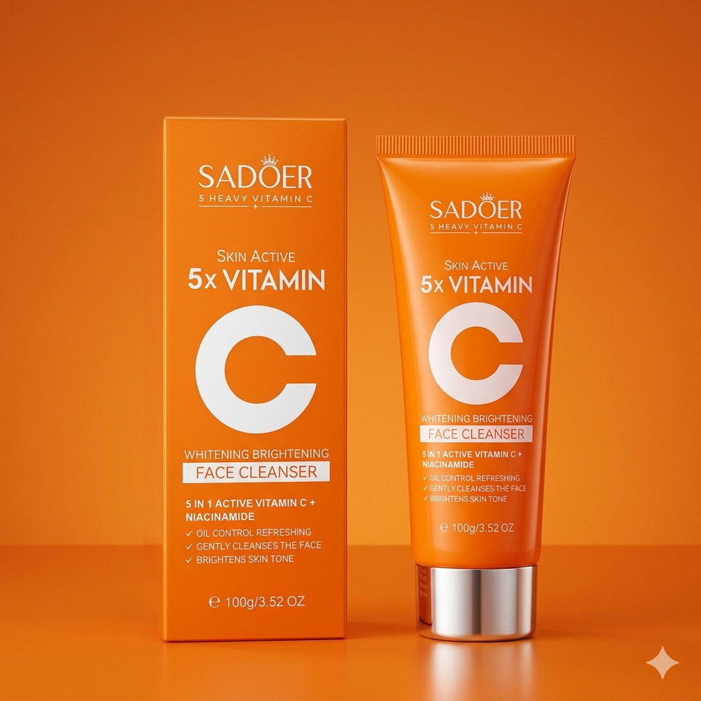 SADÖER Skin Active 5x Vitamin C Whitening Brightening Face Cleanser