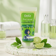 Delia Cosmetics Fruit Me Up! Smoothing Face and Body Gel Wash - Lime (200 ml / 6.76 fl oz)