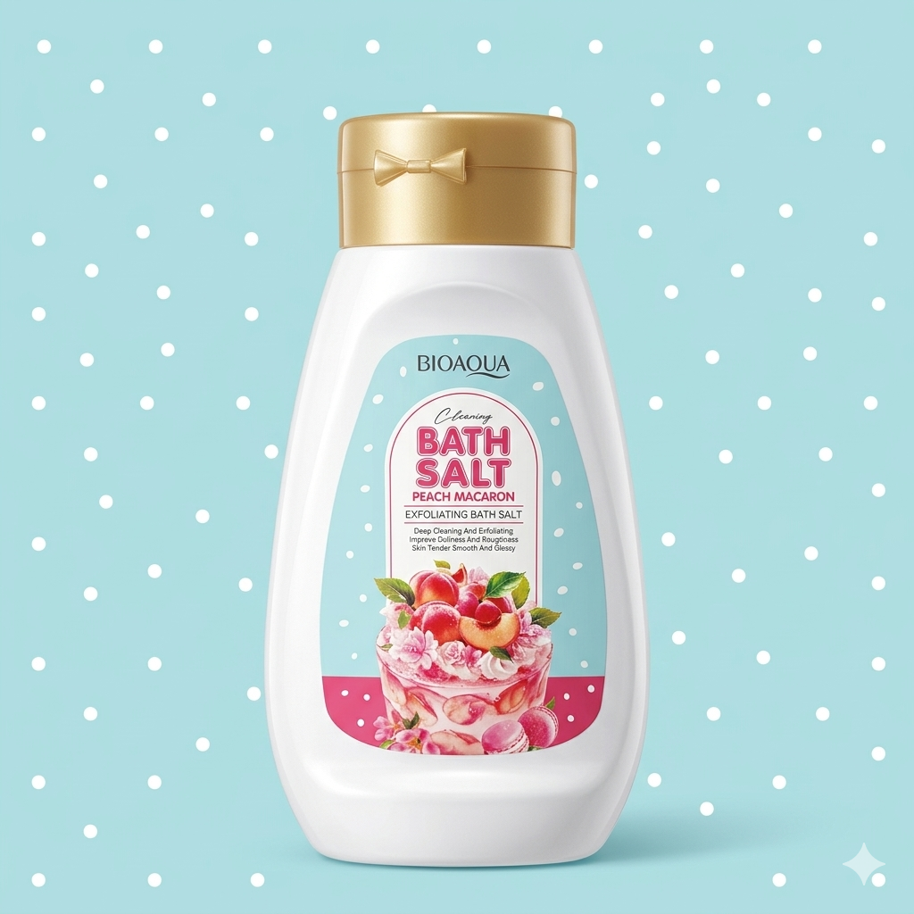 BIOAQUA Peach Macaron Exfoliating Bath Salt