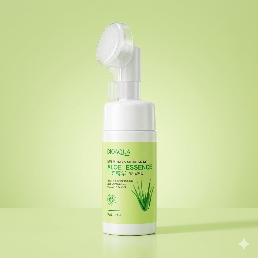 BIOAQUA Aloe Essence Moisturizing Massage Cleanser (120ml)