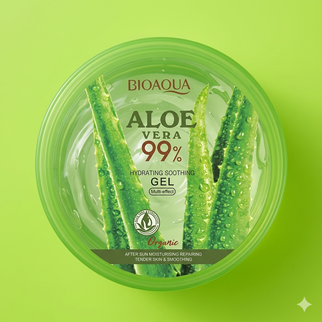 Bioaqua 99% Aloe Vera Hydrating & Soothing Gel (Multi-Effect)