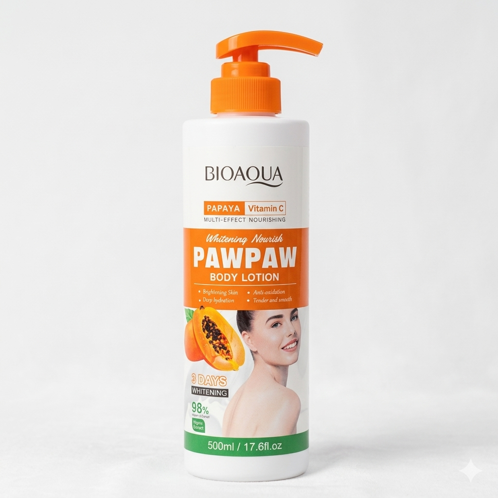 BIOAQUA Papaya Vitamin C Pawpaw Body Lotion 500ml