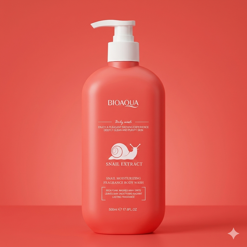 Bioaqua Snail Moisturizing Fragrance Body Wash (500ml)