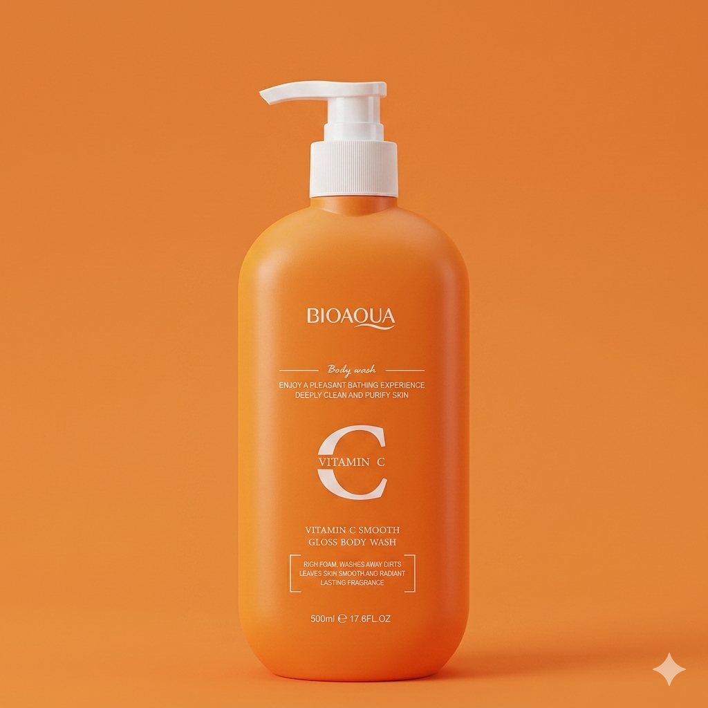 Bioaqua Vitamin C Smooth & Gloss Body Wash (500ml)