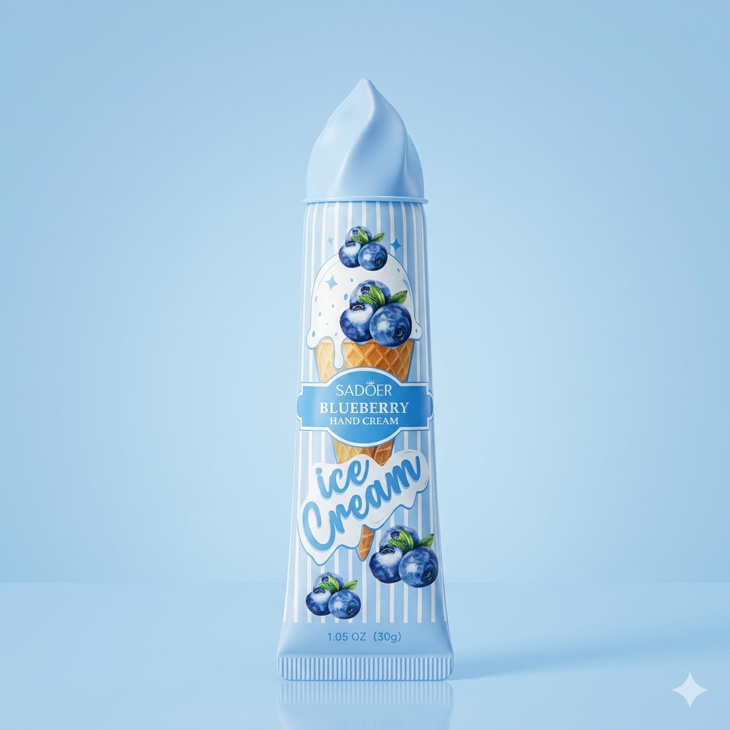 SADOER Blueberry Ice Cream Moisturizing Hand Cream (30g)