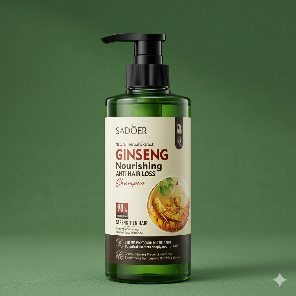 SADOER Ginseng Nourishing Anti-Hair Loss Shampoo (98% Botanical Extract)