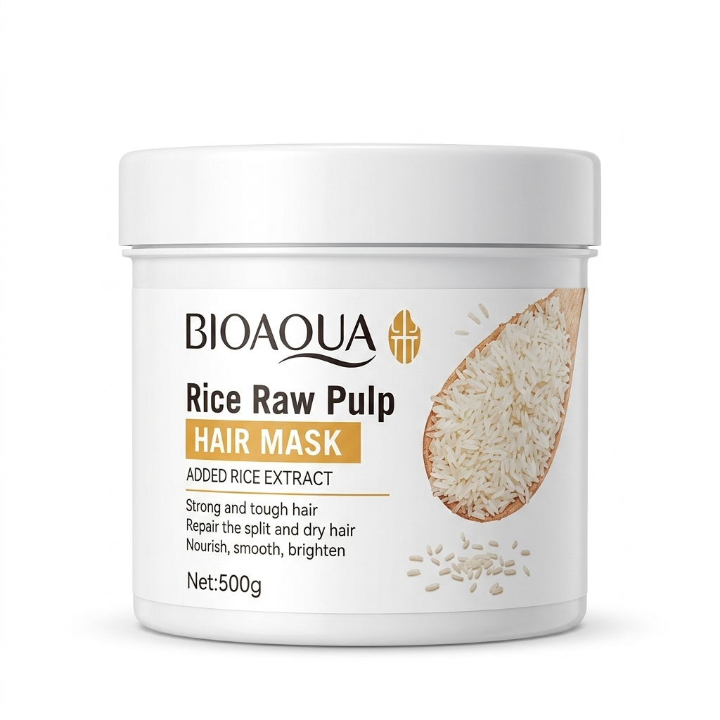 BIOAQUA Rice Raw Pulp Hair Mask (500g)