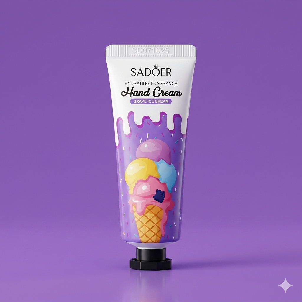 SADÖER Hydrating Fragrance Hand Cream (Grape Ice Cream)