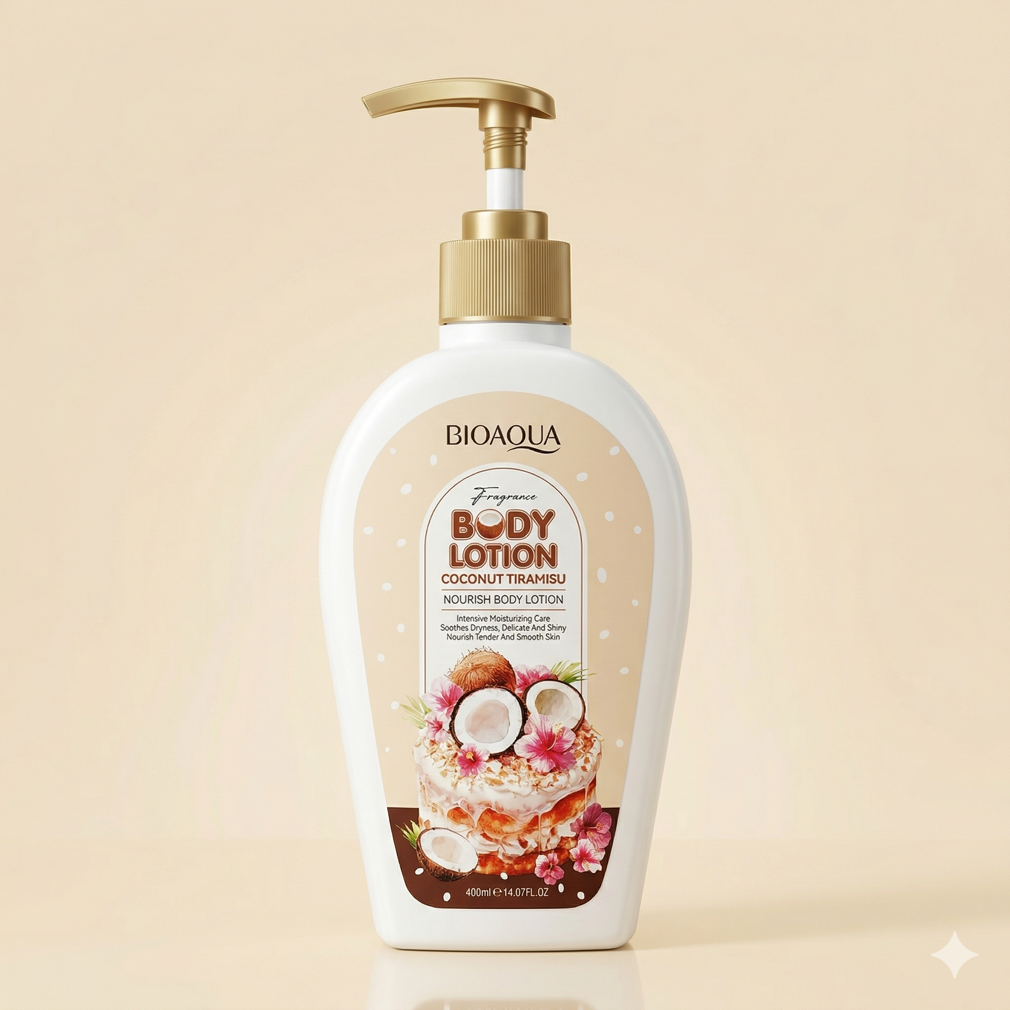 BIOAQUA Coconut Tiramisu Fragrance Body Lotion - 400ml