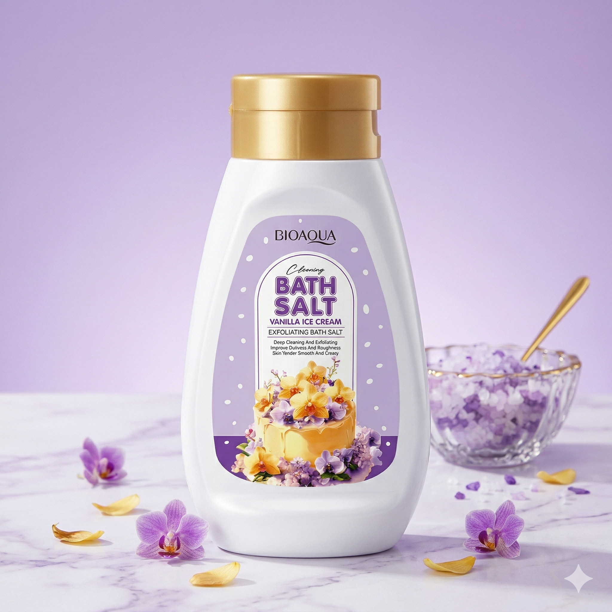 BIOAQUA Vanilla Ice Cream Exfoliating Bath Salt