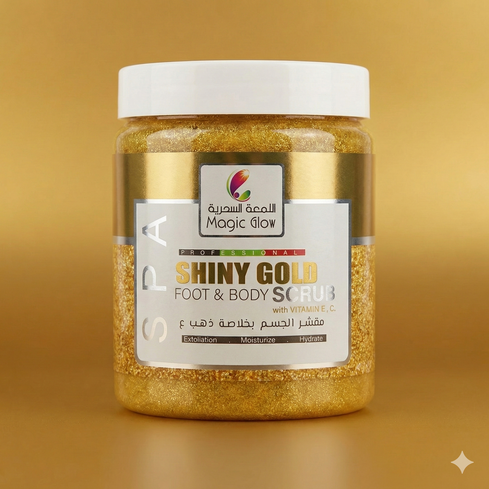 Magic Glow Shiny Gold Foot & Body Scrub