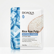 BIOAQUA Rice Raw Pulp Whitening Hydrate Ice Facial Mask - 25g