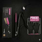 KUPA Professional Hair Straightener – Turbo 480 (Black Edition) + IRON Glove