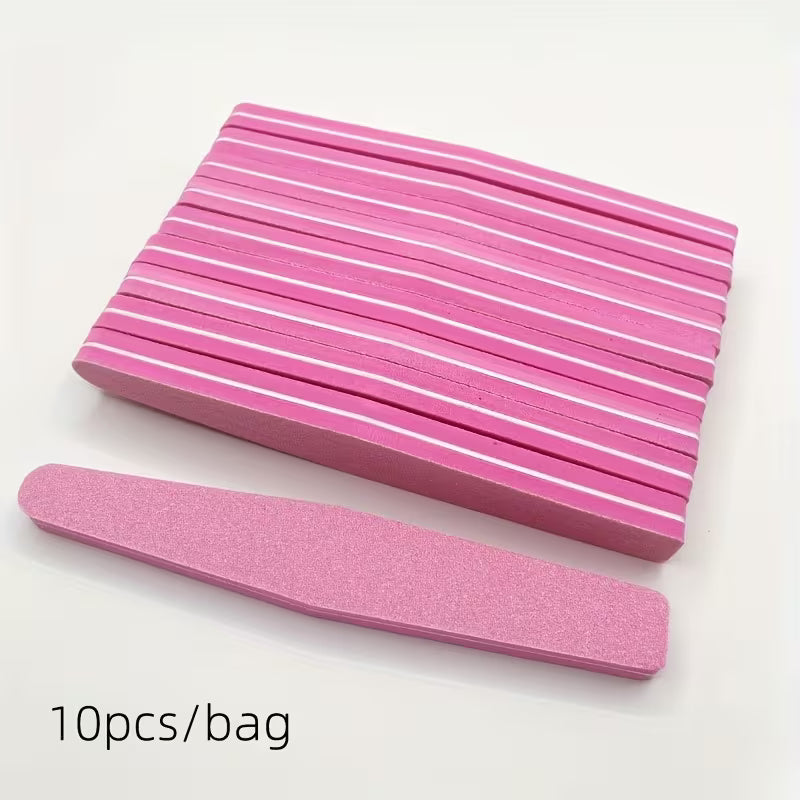 Nail Buffer Pink 10 PCS