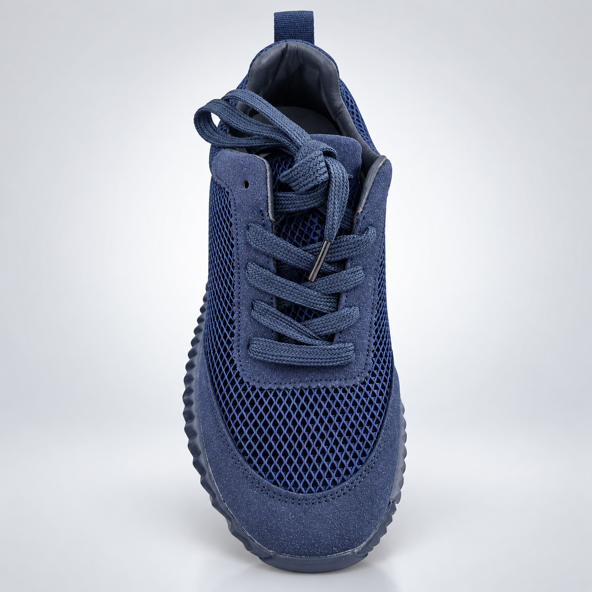 Minimalist Chunky Mixed-Media Sneaker