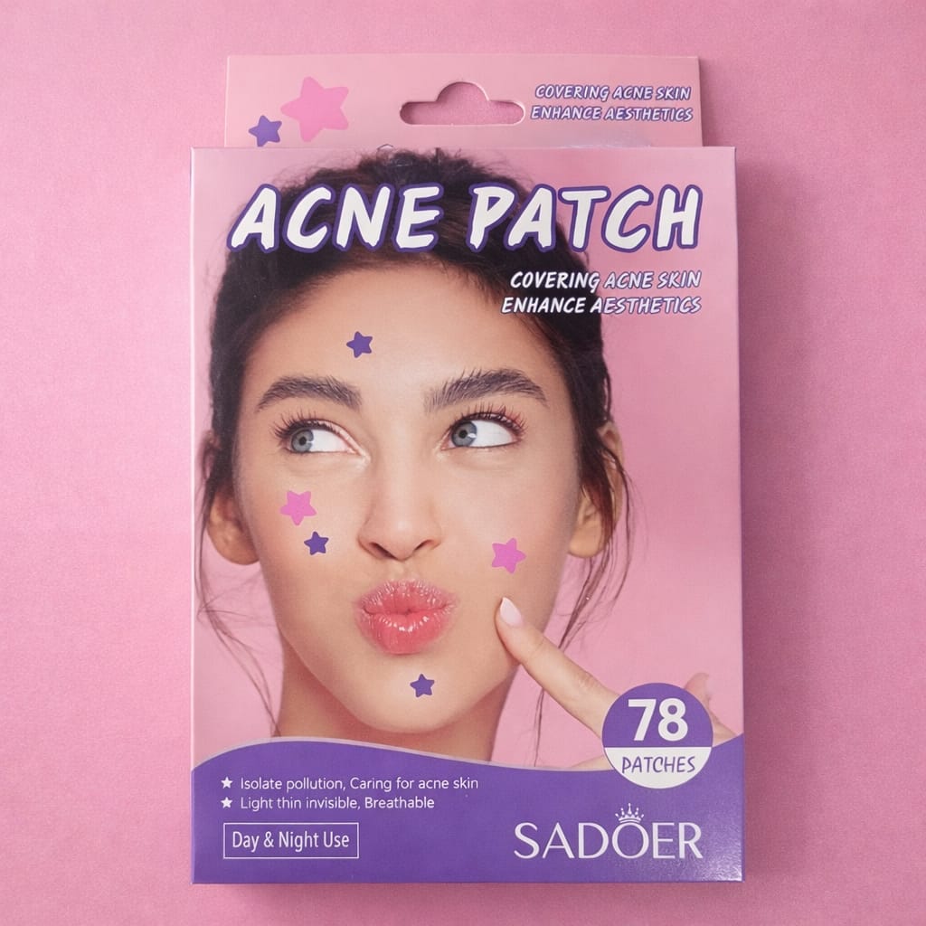 SADOER Star Acne Patch - Day & Night Hydrocolloid (78 Patches)