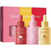 BIOAQUA 3-in-1 Facial Serum Combination Set (Snail + Nicotinamide + Turmeric)