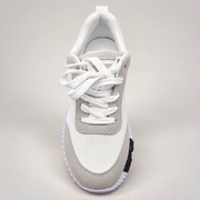 Minimalist Chunky Mixed-Media Sneaker
