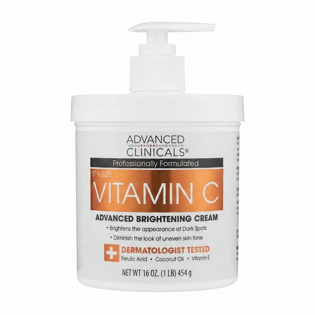 Advanced Clinicals Vitamin C Advanced Brightening Cream – 454 g