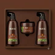 Argan Oil Hair Care Set (Shampoo, Conditioner & Hair Masque)