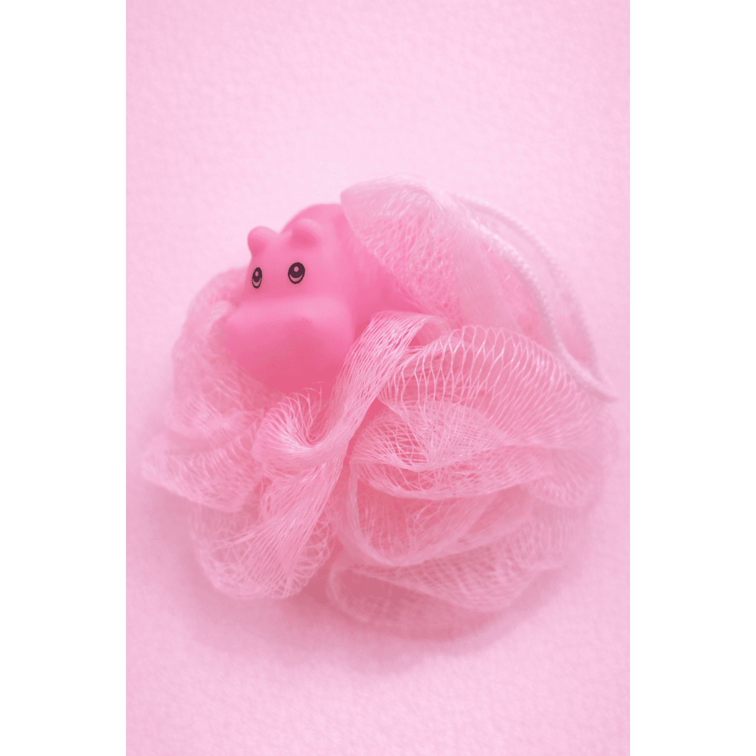 Bath Loofah With Cute Hippo