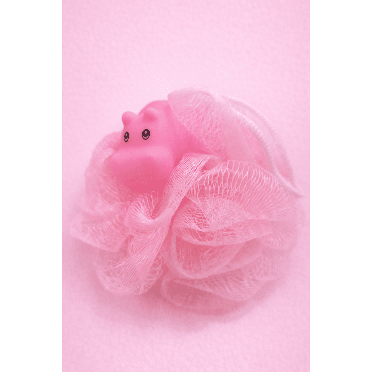 Bath Loofah With Cute Hippo