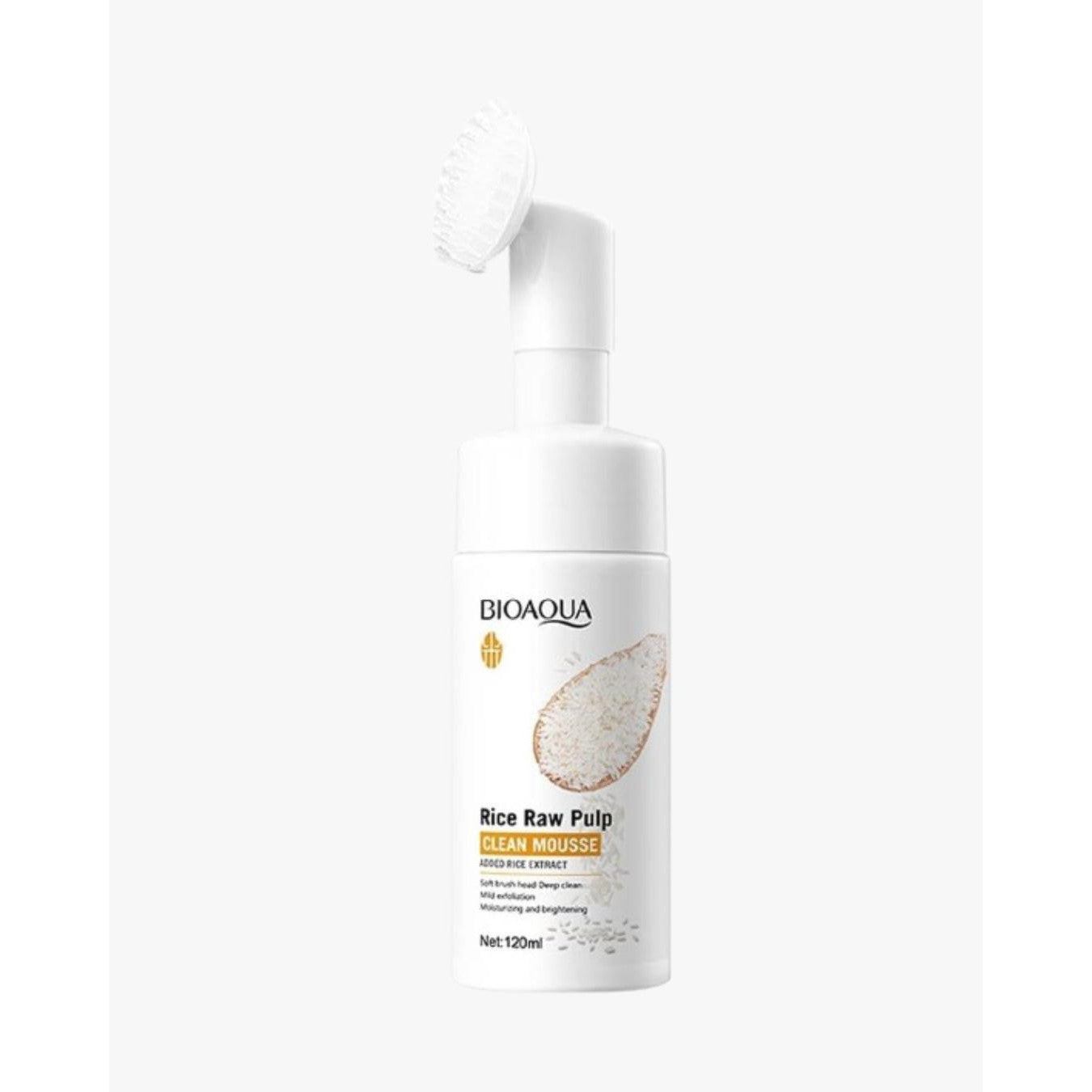 BIOAOUA Clean Mousse 120ml Rice Raw Pulp