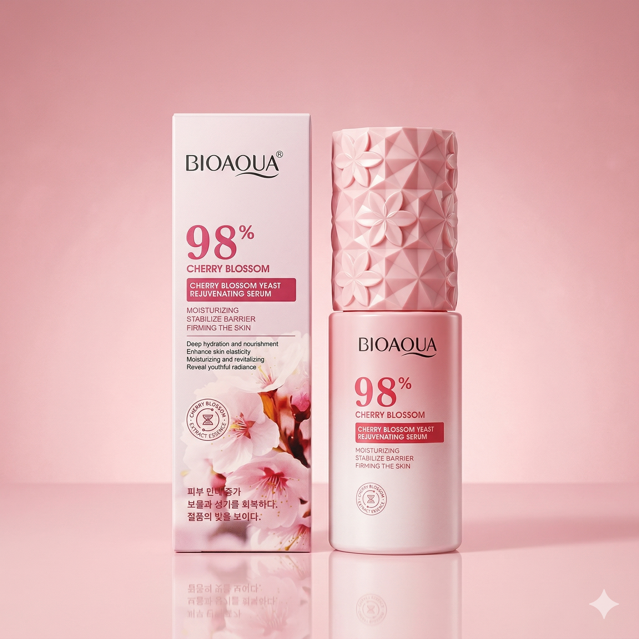BIOAQUA 98% Cherry Blossom Yeast Rejuvenating Serum