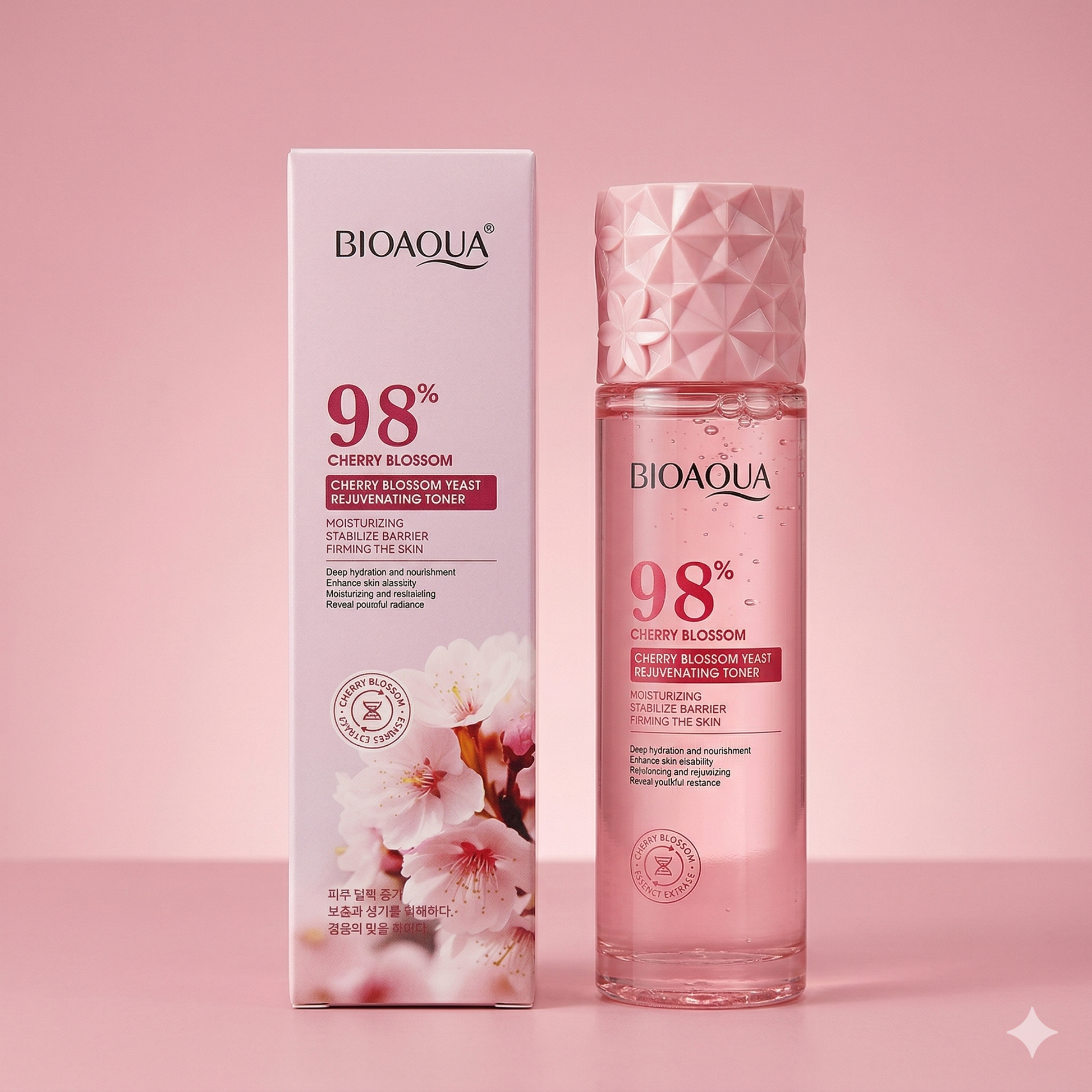 BIOAQUA 98% Cherry Blossom Yeast Rejuvenating Toner