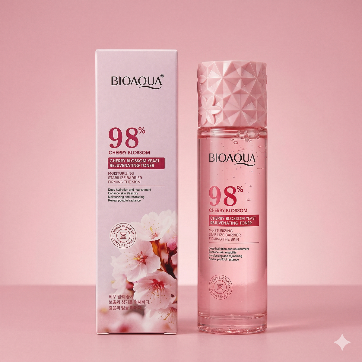 BIOAQUA 98% Cherry Blossom Yeast Rejuvenating Toner 120m