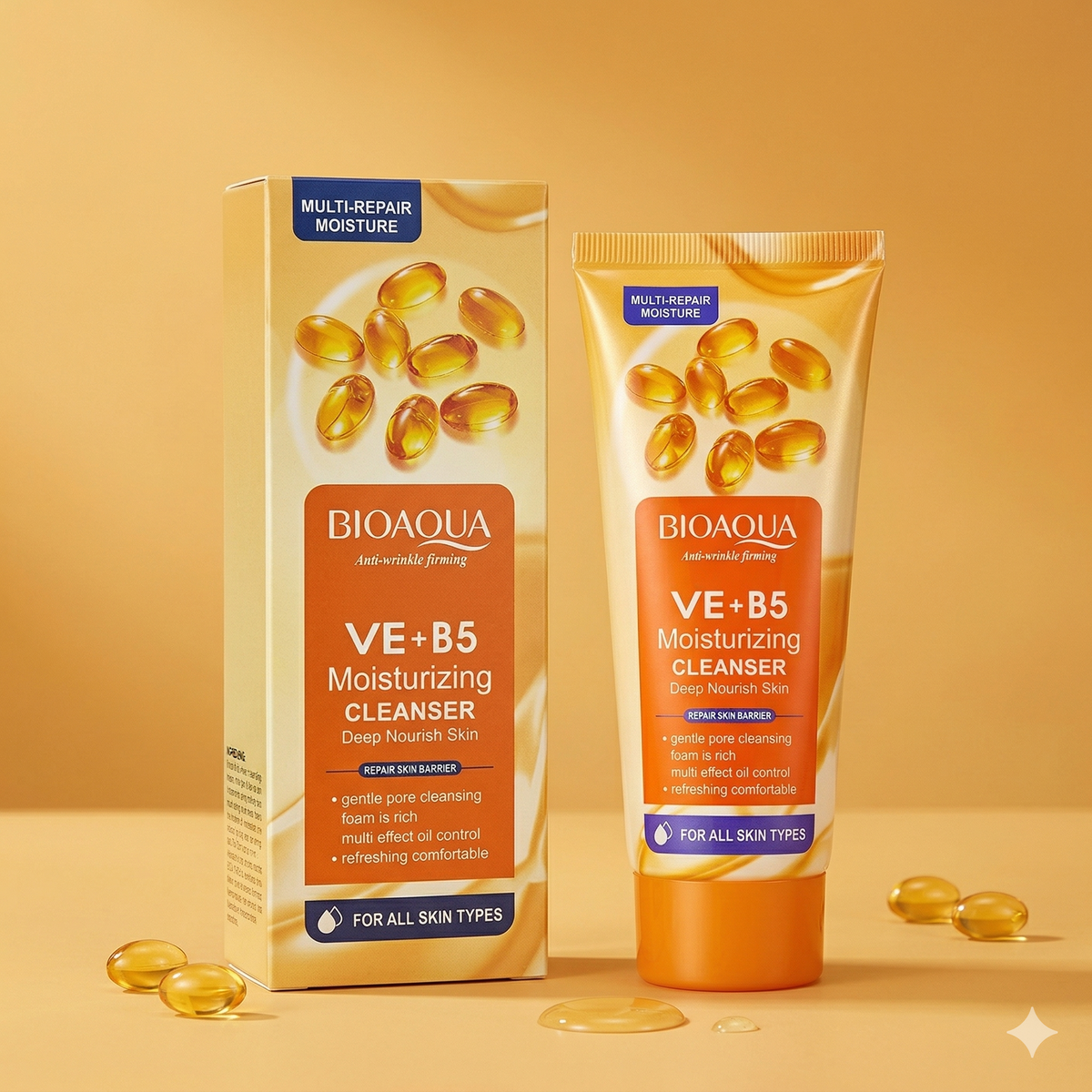 BIOAQUA Anti-Wrinkle Firming VE+B5 Moisturizing Cleanser (100g)