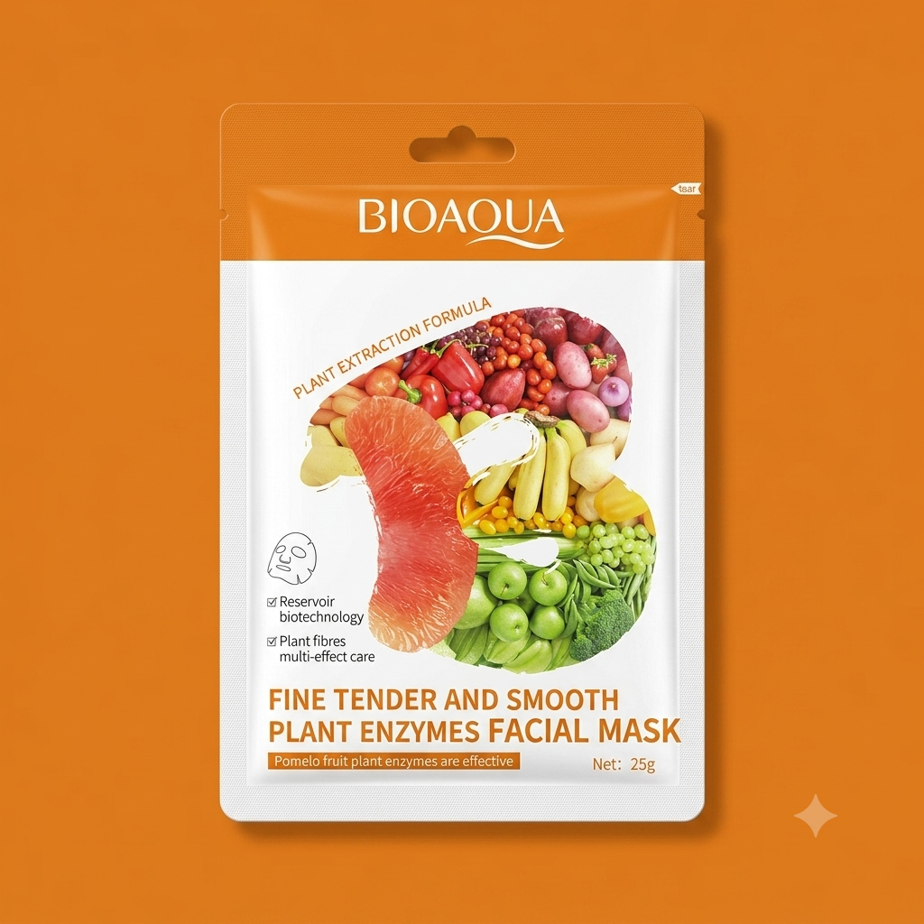 BIOAQUA Fine Tender and Smooth Plant Enzymes Facial Mask