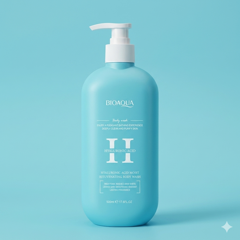 BIOAQUA Hyaluronic Acid Moist Rejuvenating Body Wash (500ml)