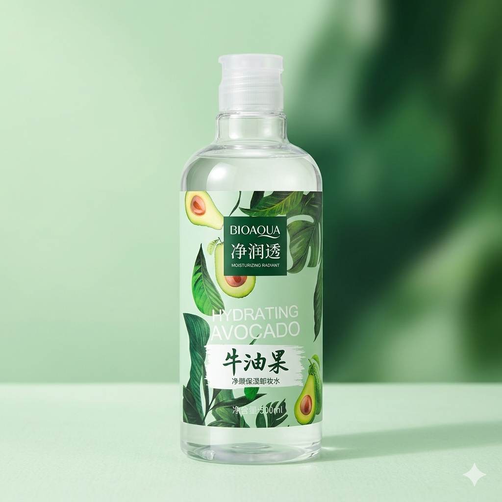 Bioaqua Hydrating Avocado Moisturizing Radiant Cleansing Water (500ml)