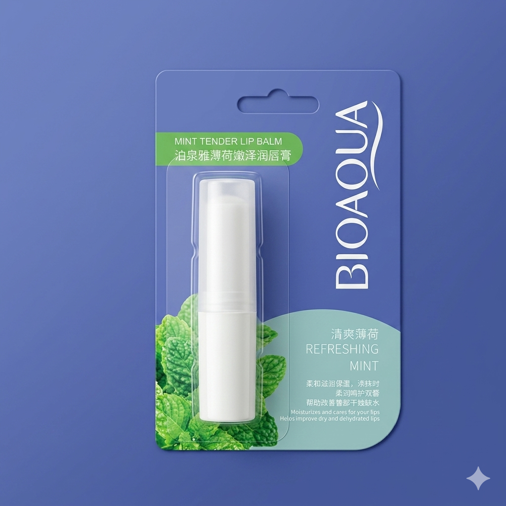 BIOAQUA Mint Tender Lip Balm – Refreshing Mint