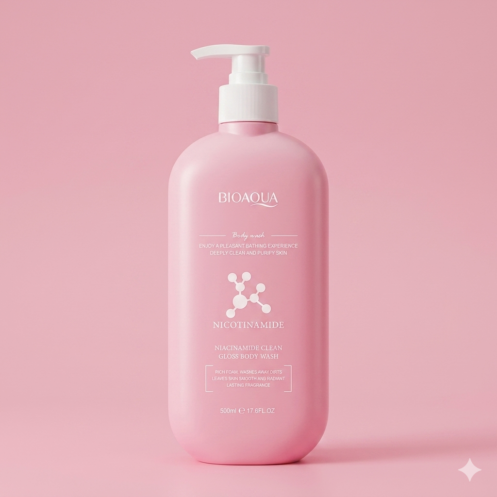 BIOAQUA Nicotinamide Clean Gloss Body Wash (500ml)