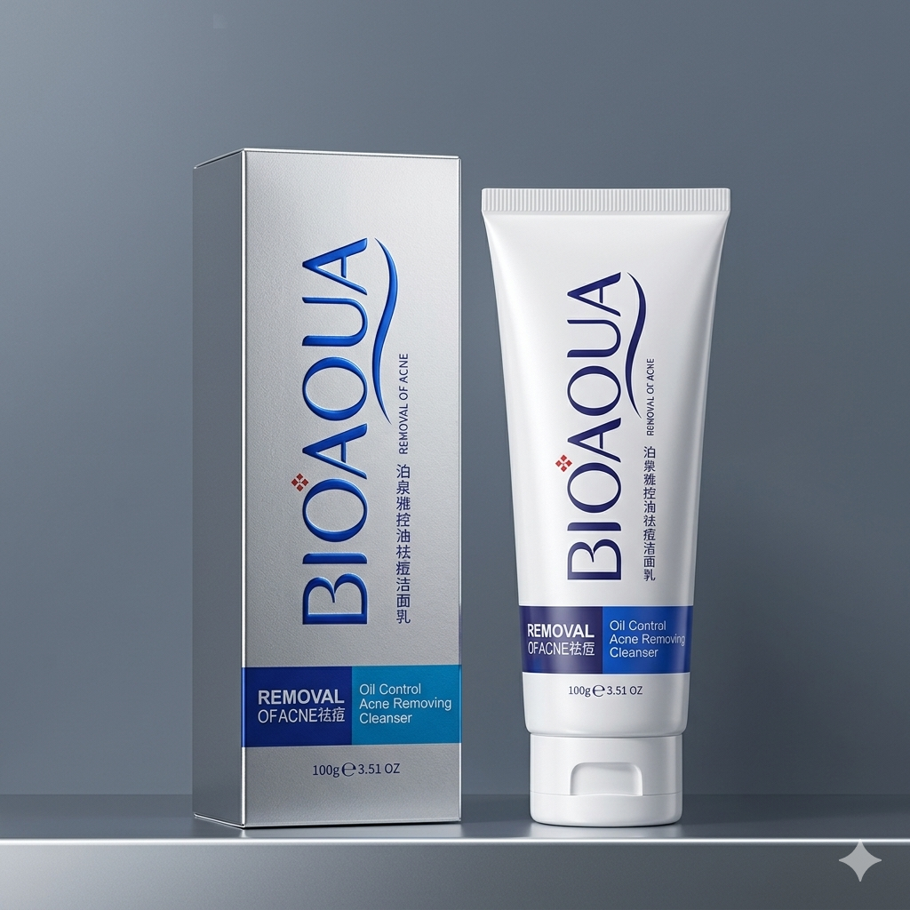BIOAQUA Oil Control & Acne Removing Cleanser (100g)