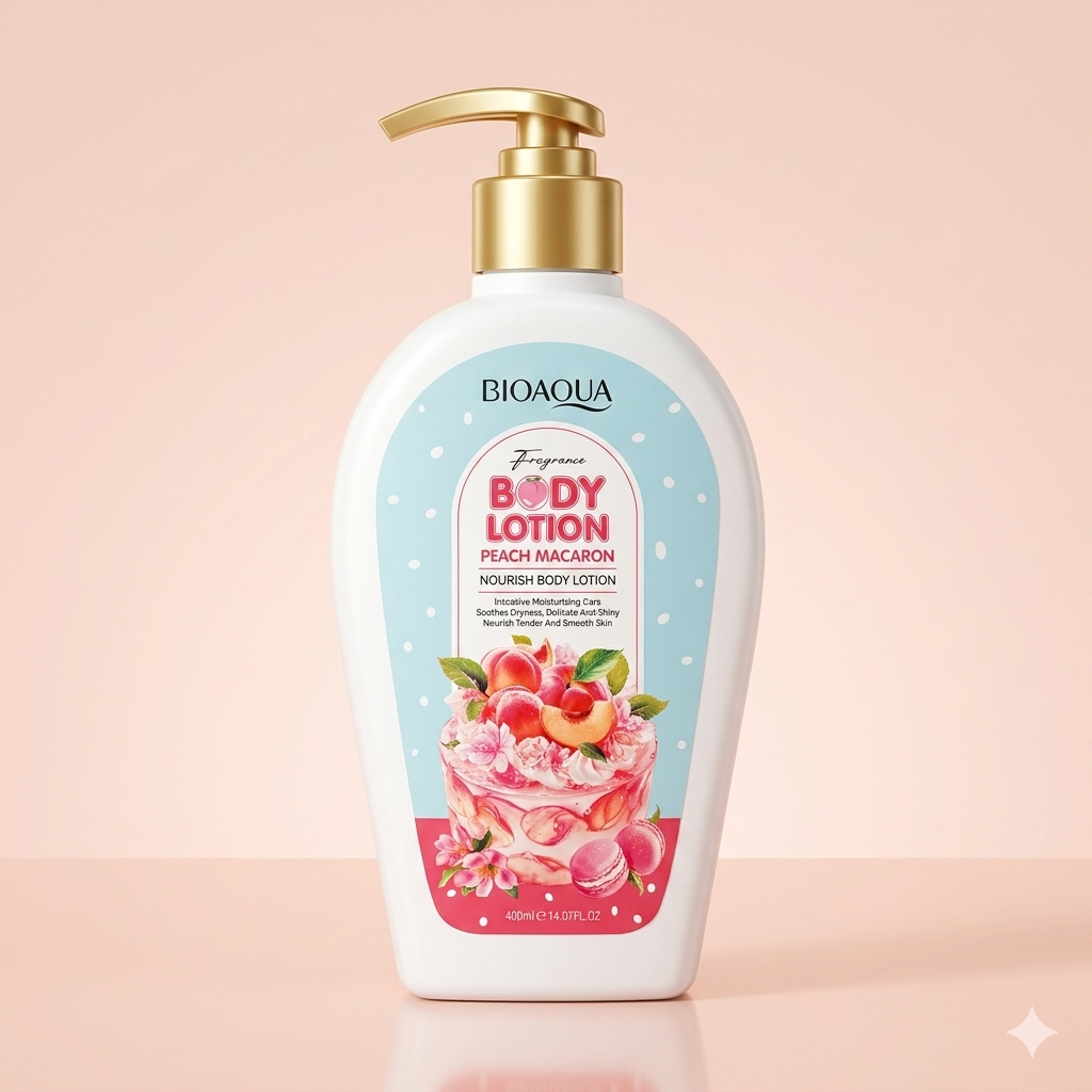 BIOAQUA Peach Macaron Fragrance Nourish Body Lotion