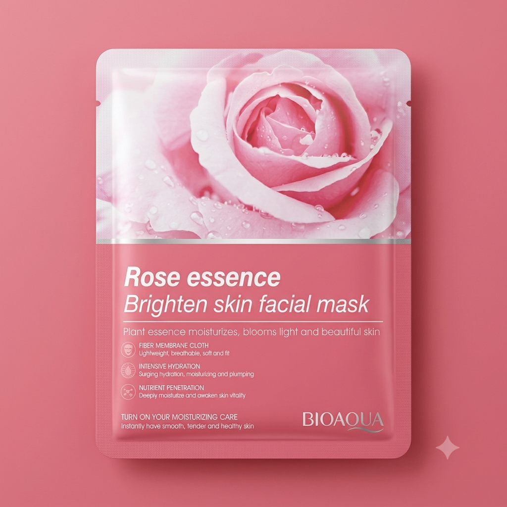 BIOAQUA Rose Essence Brighten Skin Facial Mask