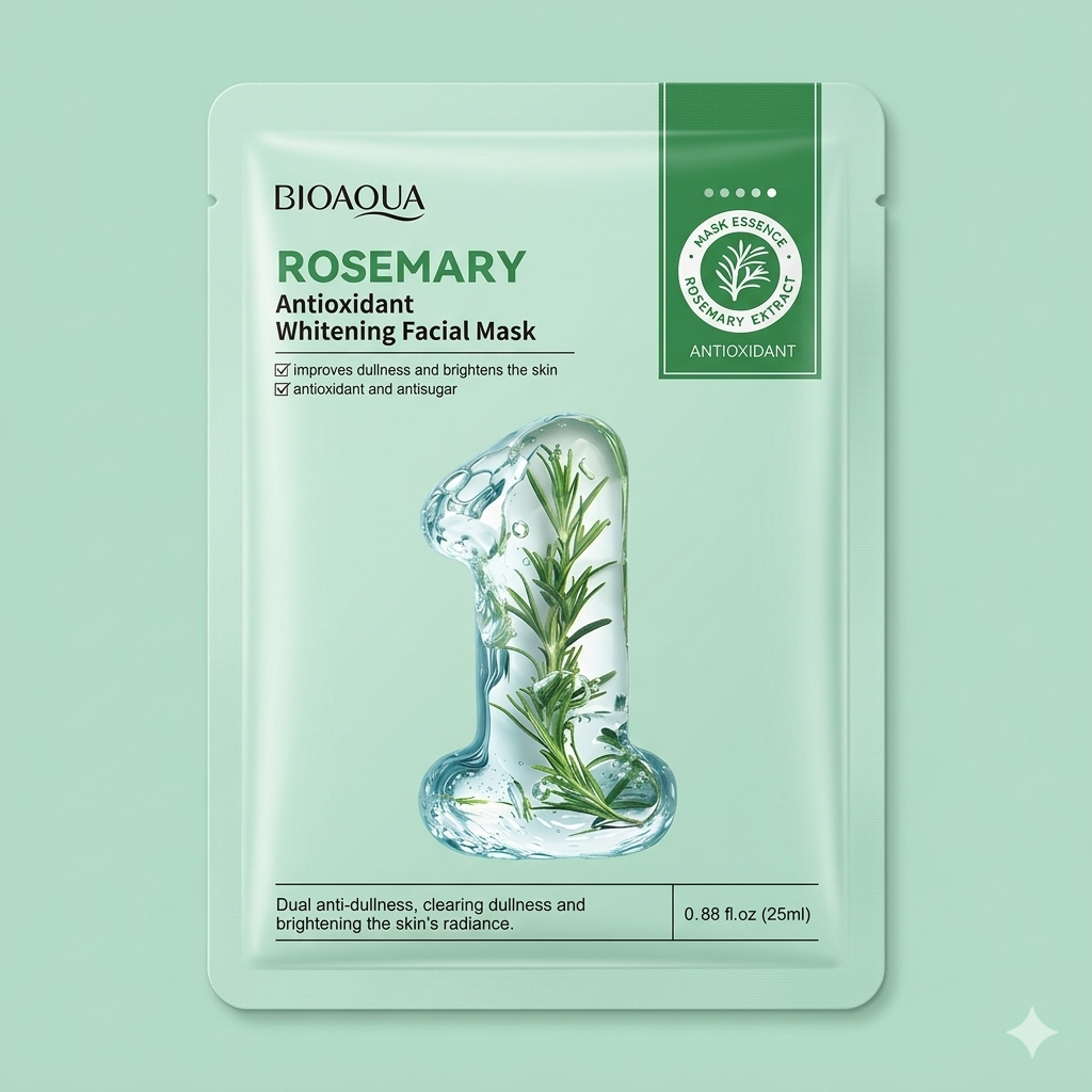 BIOAQUA Rosemary Antioxidant Whitening Facial Mask (25ml)
