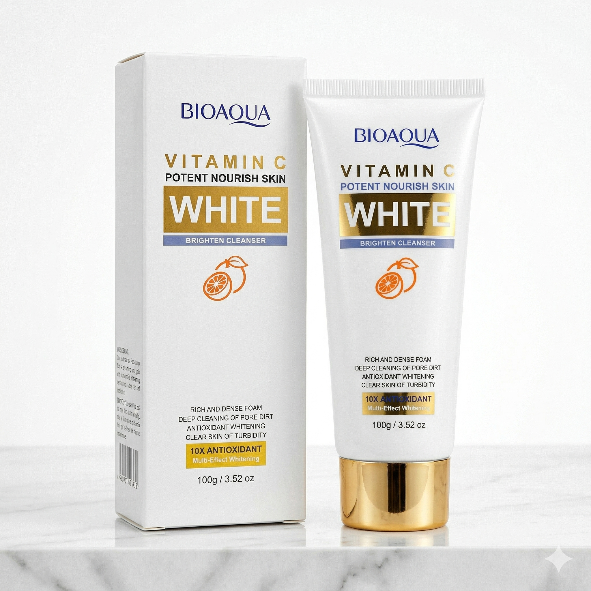 Bioaqua Vitamin C Potent Nourish Skin White Brighten Cleanser (100g)