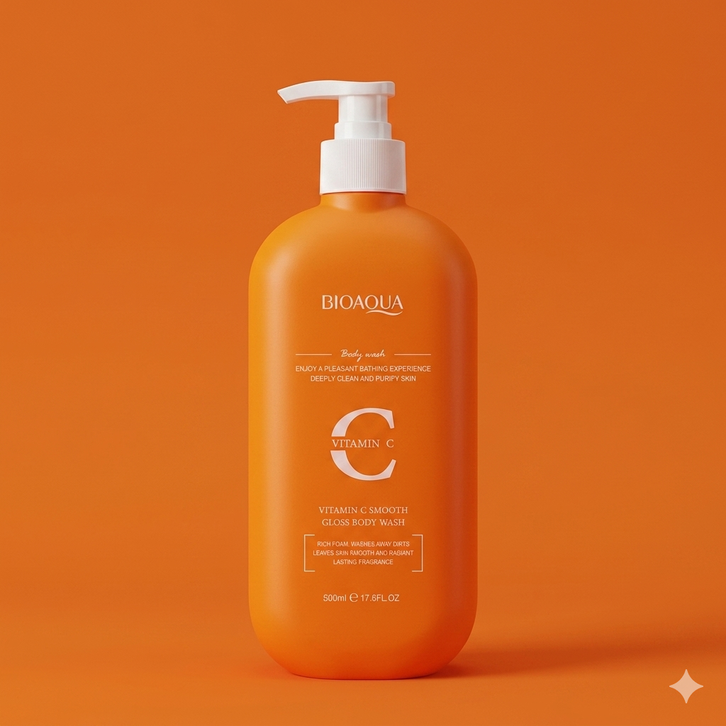 BIOAQUA Vitamin C Smooth Gloss Body Wash (500ml)