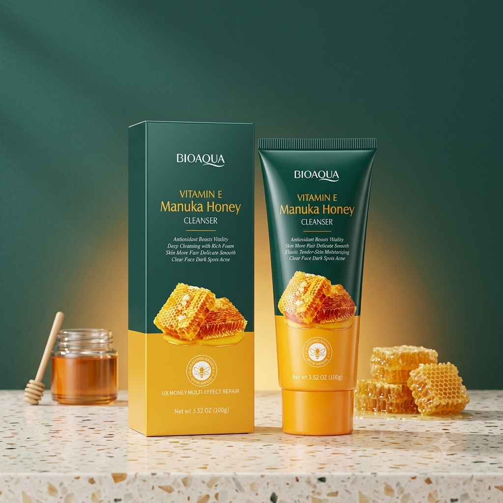 BIOAQUA Vitamin E Manuka Honey Cleanser (100g / 3.52 oz)