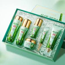BIOAQUA Aloe Vera Soothing Moisturizing Beautiful Skin Six Piece Set