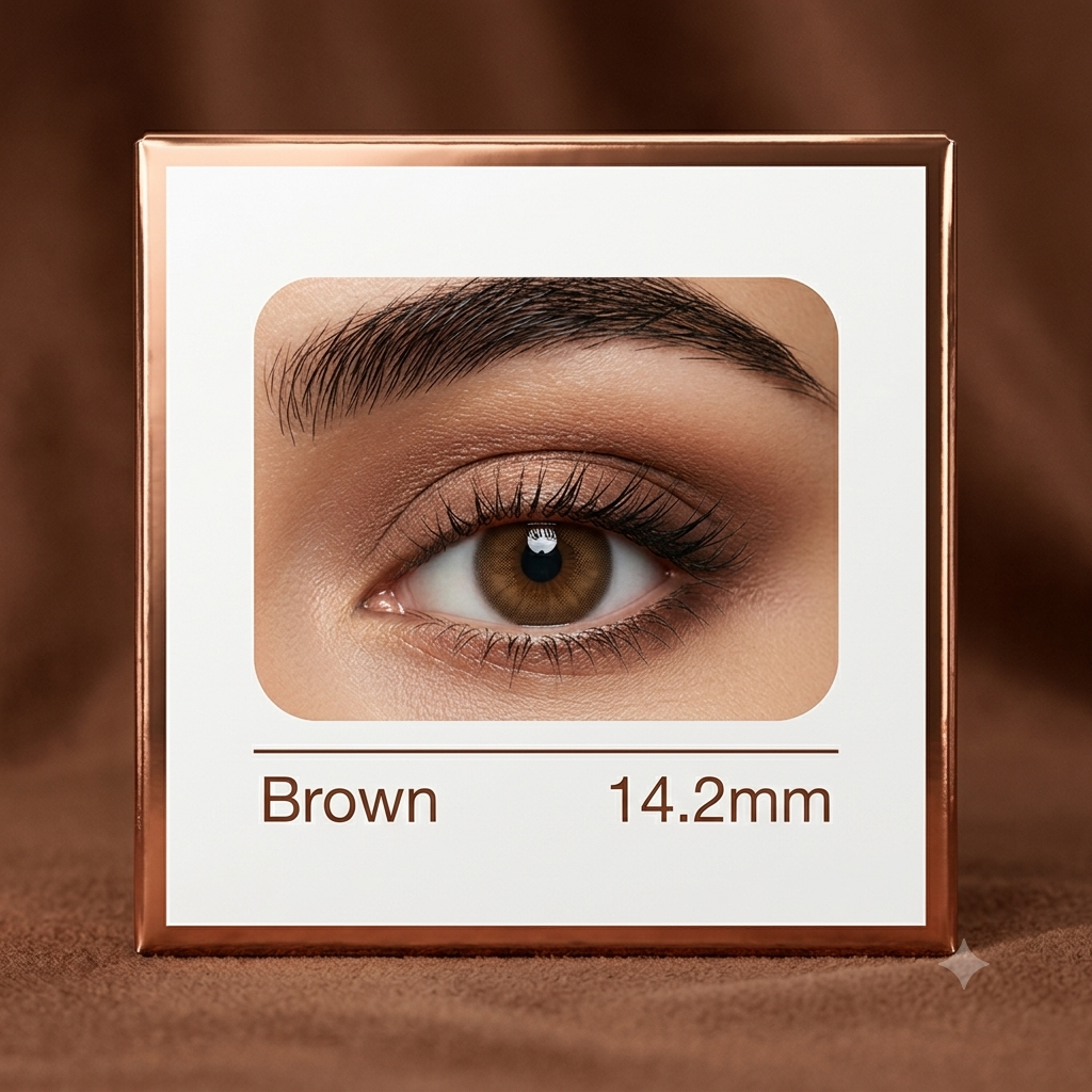 Brown Colored SOFT Contact Lenses – 14.2 mm 38% Water Content