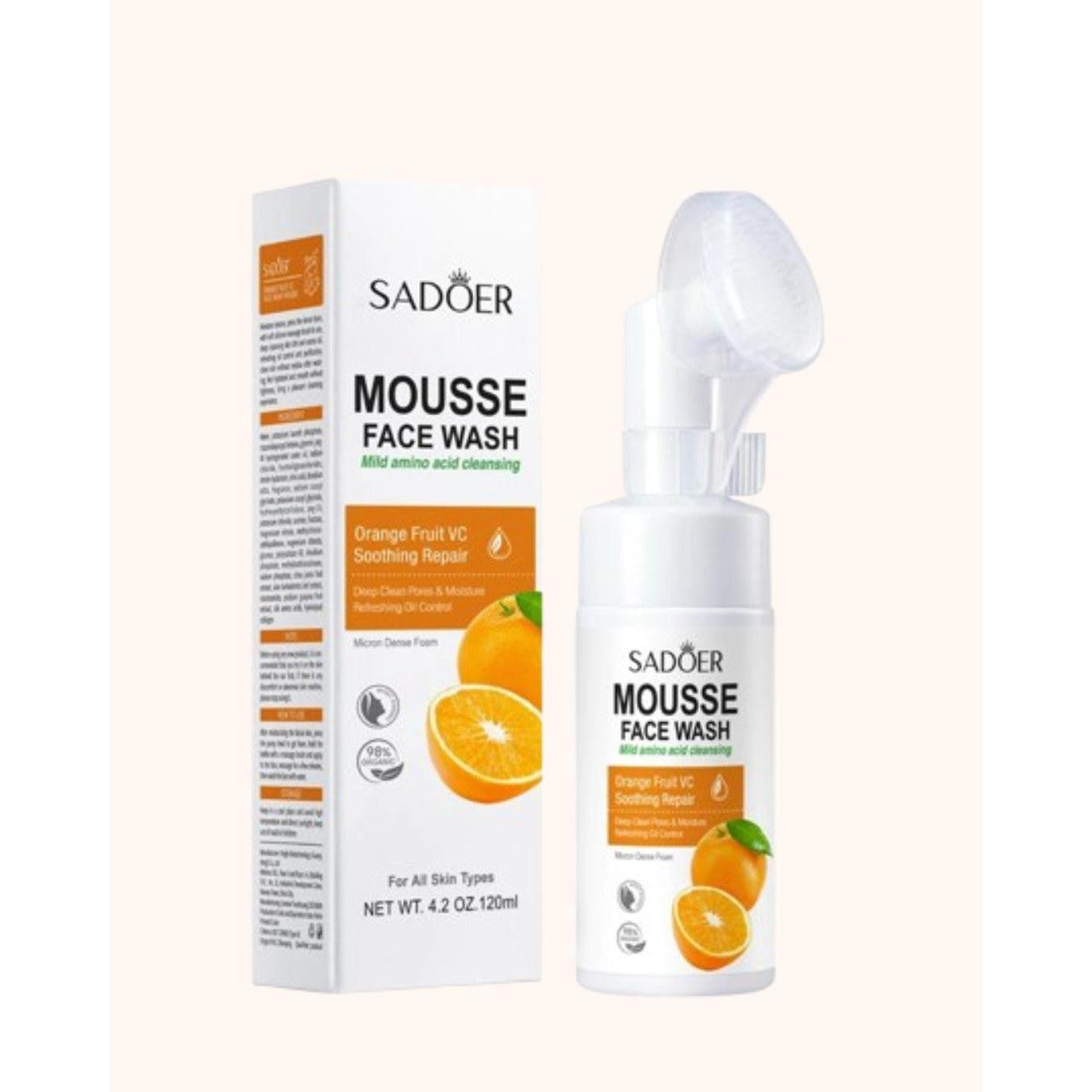 SADOER Mousse Face Wash 120ml-Orange
